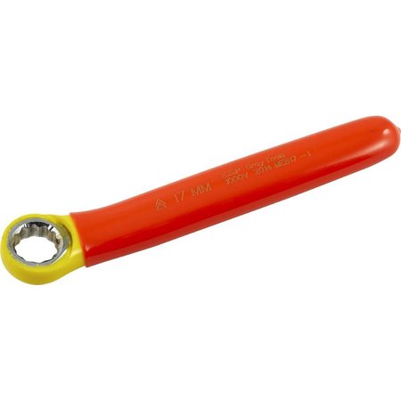 GRAY TOOLS Combination Wrench 17mm, 1000V Insulated MEB17-I